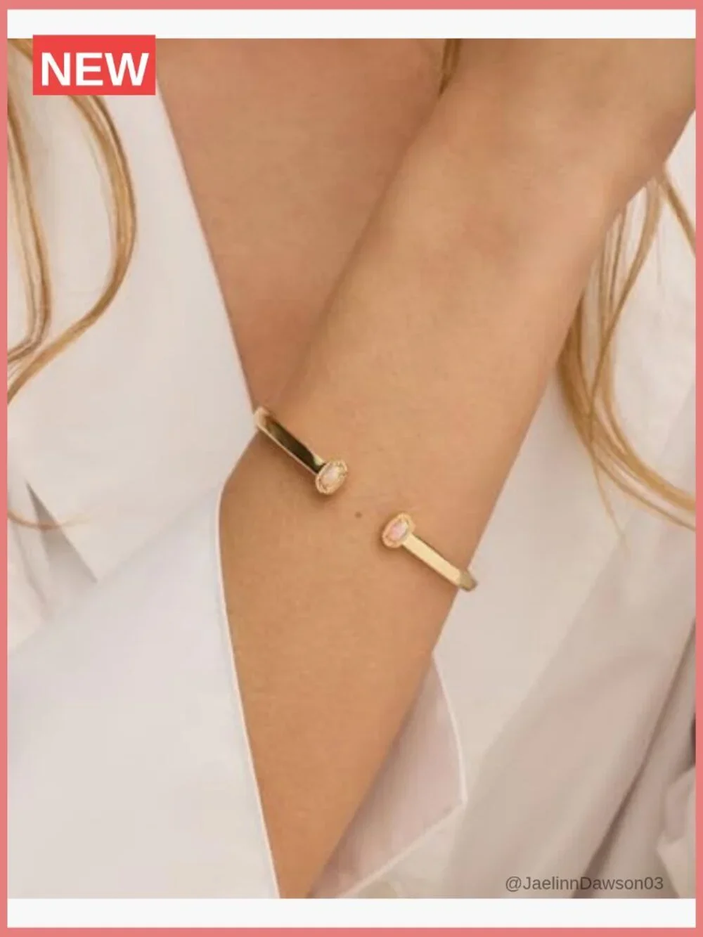 Mini Elton Cuff Bracelet, Gold Plated Brass, 6.25 In, Open Cuff